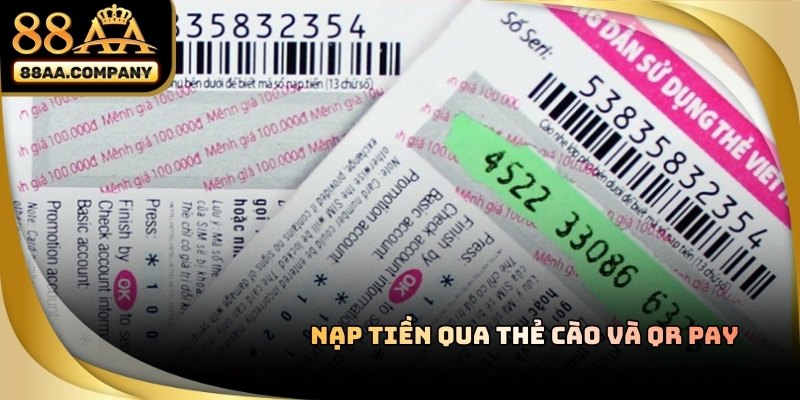 Các phương thức nạp tiền 88AA đa dạng và an toàn trên nhiều nền tảng