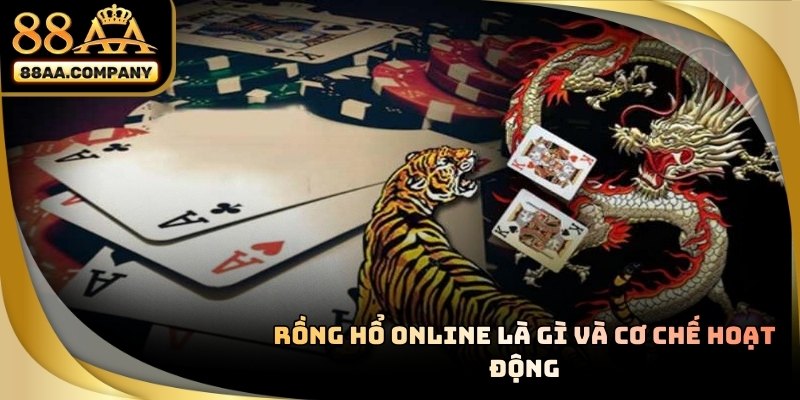 Giao diện bàn rồng hổ online tại 88AA với hai cửa Rồng và Hổ rõ ràng